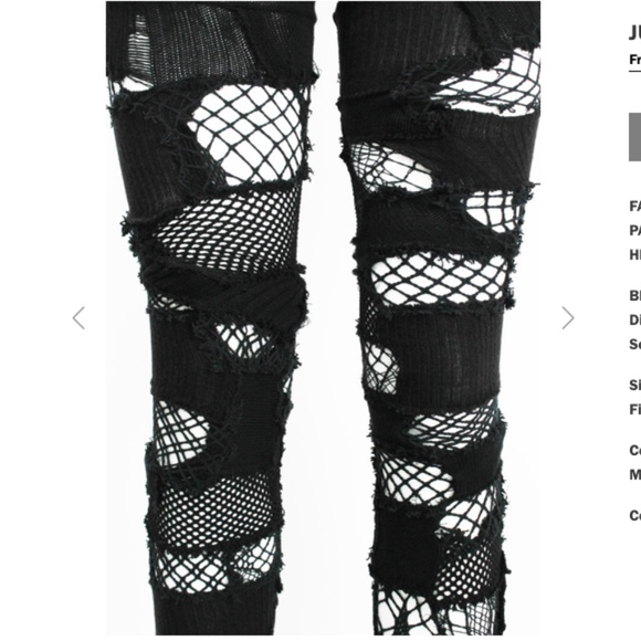 BNWT JUNYA WATANABE OS Runway Deconstructed Patchwork Tights HTF - Picture 4 of 12